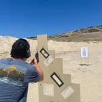 shooting target behind obstacle